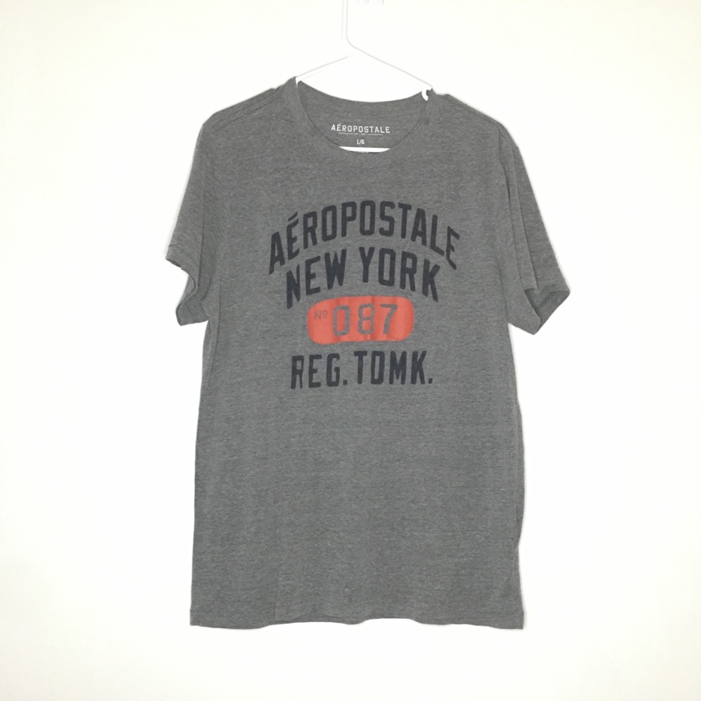 Aeropostale Grey short sleeve shirt size-L